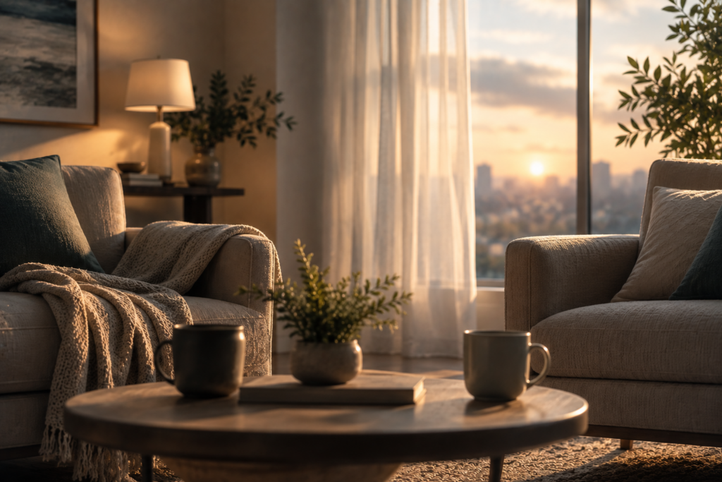 A warm, quiet space for reflection and connection
